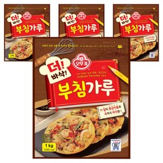 오뚜기 더 바삭 부침가루, 1kg, 4개