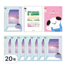 모닝글로리 1200 초등 일기장 좁은칸 B 24 SP 노트, 랜덤발송, 20개