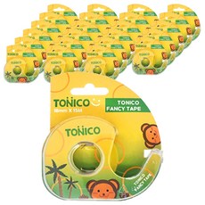 新興 Tonico 辦公文具 手撕花式膠帶 透明 猴子 18mm x 15m, 24個