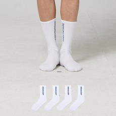 SWISS MILITARY 男士高級運動長襪 4雙, 1套, 白色