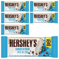 허쉬 쿠키 앤 크림 초콜릿, 40g, 6개