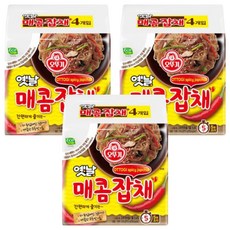 오뚜기 옛날매콤잡채 봉지 77.5g, 12개