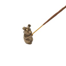 黃銅迷你動物線香座 小狗, 單一顏色