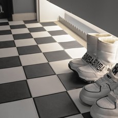 Im Home Living Easy dot 室內裝飾拼接地墊, 36個, 白色 + 炭灰色