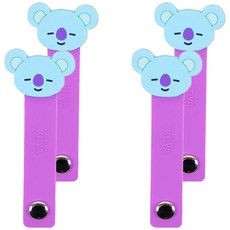 BT21 纜線收納束帶 KOYA, 混色, 4個