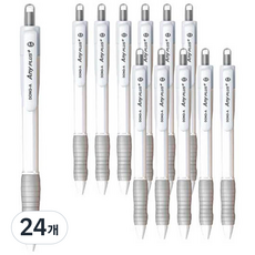 DONG-A Anyplus 黑色原子筆 0.5mm, 白色, 24個