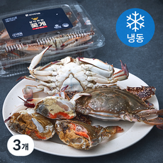 바다미식회 살이꽉찬 국내산 통암꽃게 (냉동), 700g(중, 3~4마리), 3개