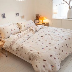 棉床本舖 插畫家聯名款 Sophia Ji 雙人床包3件組 台灣製100%天絲 60支
