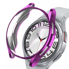 루아러블 갤럭시워치 보호 TPU 측면 풀커버 케이스, 퍼플, 1개