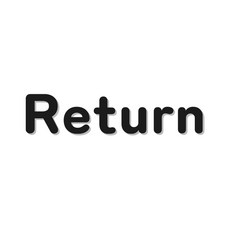 스튜디오투명 리턴 반납하는 곳 표지판 검정색, Return, 1개