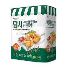 Tamsaa 捲筒式廚房紙巾 250抽 x 12捲 共342m 採用吸水力強的DESL壓紋, 1袋