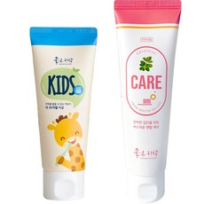DR.CHOI'S 第2階段孩童無氟牙膏 60g+Care 120g, 1組