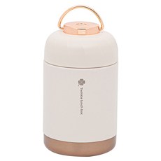 韓國 TWINgo New Twinkle Clover 保溫便當粥桶 450ml, 奶油色