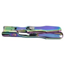 PUSH!居家生活用品 防飛濺大開口不銹鋼指甲剪 9cm*1.6cm, 彩色, 1個