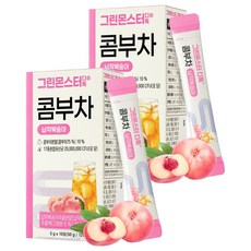 GREEN MONSTER 纖活康普茶 水蜜桃口味, 5g, 10條, 2盒