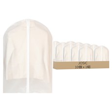 JOSIC 高級磨砂透明大衣防塵套, 10個裝, 1組