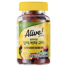 Alive 綜合維他命軟糖, 60顆, 1罐