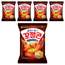 꼬깔콘 매콤달콤한맛, 67g, 5개
