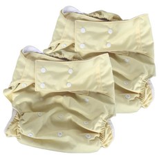 프리미엄 친환경 성인 천 기저귀 12 도트 옐로우, 1개입, 2개
