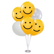 Mii Mii Party 生日派對微笑氣球多功能支架組, 1套, 混搭微笑