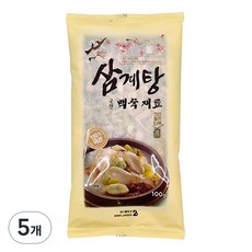 Biniplangsen韓國產蔘雞湯清燉燉肉萬用高湯材料, 5個, 100g