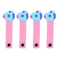 BT21 線材整理束帶 MANG, 混合顏色, 4個