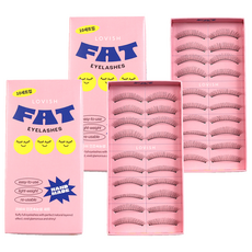 LOVISH FAT 人造假睫毛 217號 20入, 黑梗, 2個