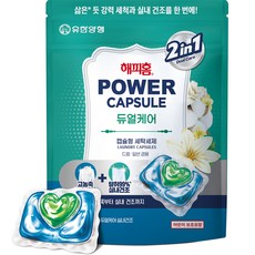 HAPPYHOME 強力膠囊雙效護理室內晾乾洗衣膠囊, 1個, 30入