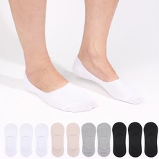 두발로 남성용 안벗겨짐 이중밴드 페이크삭스 10켤레