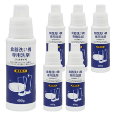 火箭石鹼 洗碗機專用酵素洗碗精, 含酵素配方 耐油汙成分 可分解碗上的汙漬 輕鬆去除油汙 安全不傷器具 不傷洗碗機, 400g, 6瓶