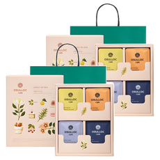 오설록 러블리 티 박스 선물세트, 웨딩그린티 3p + 달빛걷기 3p + 삼다연 제주영귤 3p + 레드파파야 블랙티 3p, 2세트