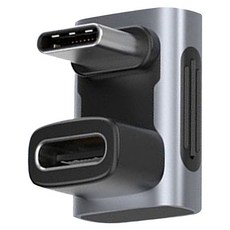HAGiBiS 海備思 240W Type-C 8K 影音傳輸轉接頭 U型彎頭, 20mm, 單一顏色, 1個