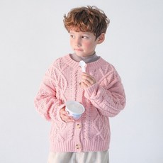 BerryCloset 兒童拿鐵咖啡是一件開襟衫