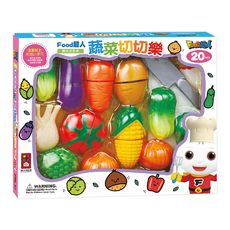 風車圖書 FOOD超人趣味家家酒 蔬菜切切樂, Multicolor, 1個