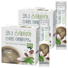 CONA 甜葉菊即溶美式咖啡, 2g, 30條, 2盒