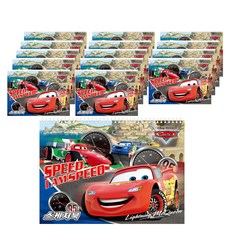 디즈니 카스 Cars 스케치북 15p 랜덤 발송, 250 x 345 mm, 18매