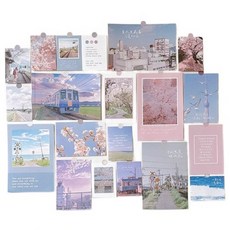 inart 感性風牆壁裝飾照片明信片20件組, 自然風, 1套