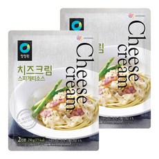 청정원 치즈크림 스파게티소스, 250g, 2개