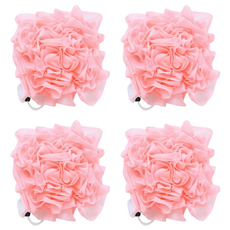 DAOMI 香皂沐浴球起泡網, 粉紅色, 1入, 4個