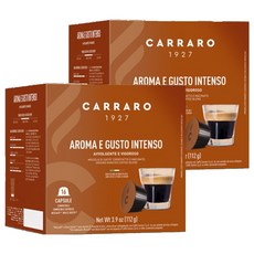 CARRARO 特濃咖啡膠囊 適用Dolce Gusto, 7g, 16顆, 2盒