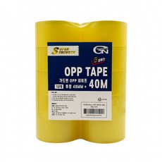 GUARDMAN OPP箱用膠帶 米色 40m*48mm, 10個, 透明