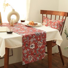 韓國 amante Vivien 多臂織桌旗, 35 x 175 cm, 酒紅色