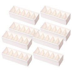 이즈리빙 칸칸칸 연결형 서랍정리 칸막이 속옷정리함 5칸, 아이보리, 8개