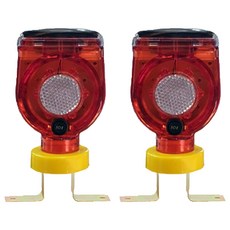 太陽能危險警示燈 交通錐用, 2個