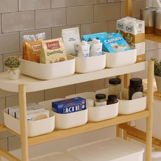 BONOHOUSE Locos 收納整理籃, 奶油色, 6個