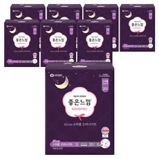 좋은느낌 오리지널 생리대 날개형, 슈퍼롱, 20개입, 8개