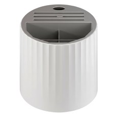 廚房置物旋轉刀架 360度旋轉 帶接水盤, 白灰色, 1個