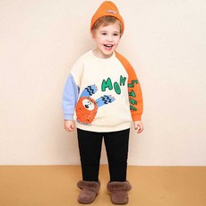 mollimelli 童款豹紋保暖羅紋緊身褲