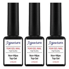 YUKI 招牌免擦拭上層凝膠, 單一顏色, 7g, 3個