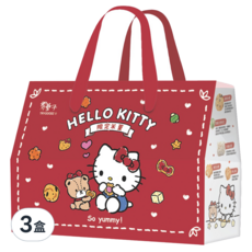 TRYGOODZ 翠菓子 HELLO KITTY 紅色 米菓 Set, 3盒